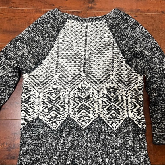 FREE PEOPLE Wool Blend Knit Sweater High Low Gray Boho Bohemian - Picture 7 of 11